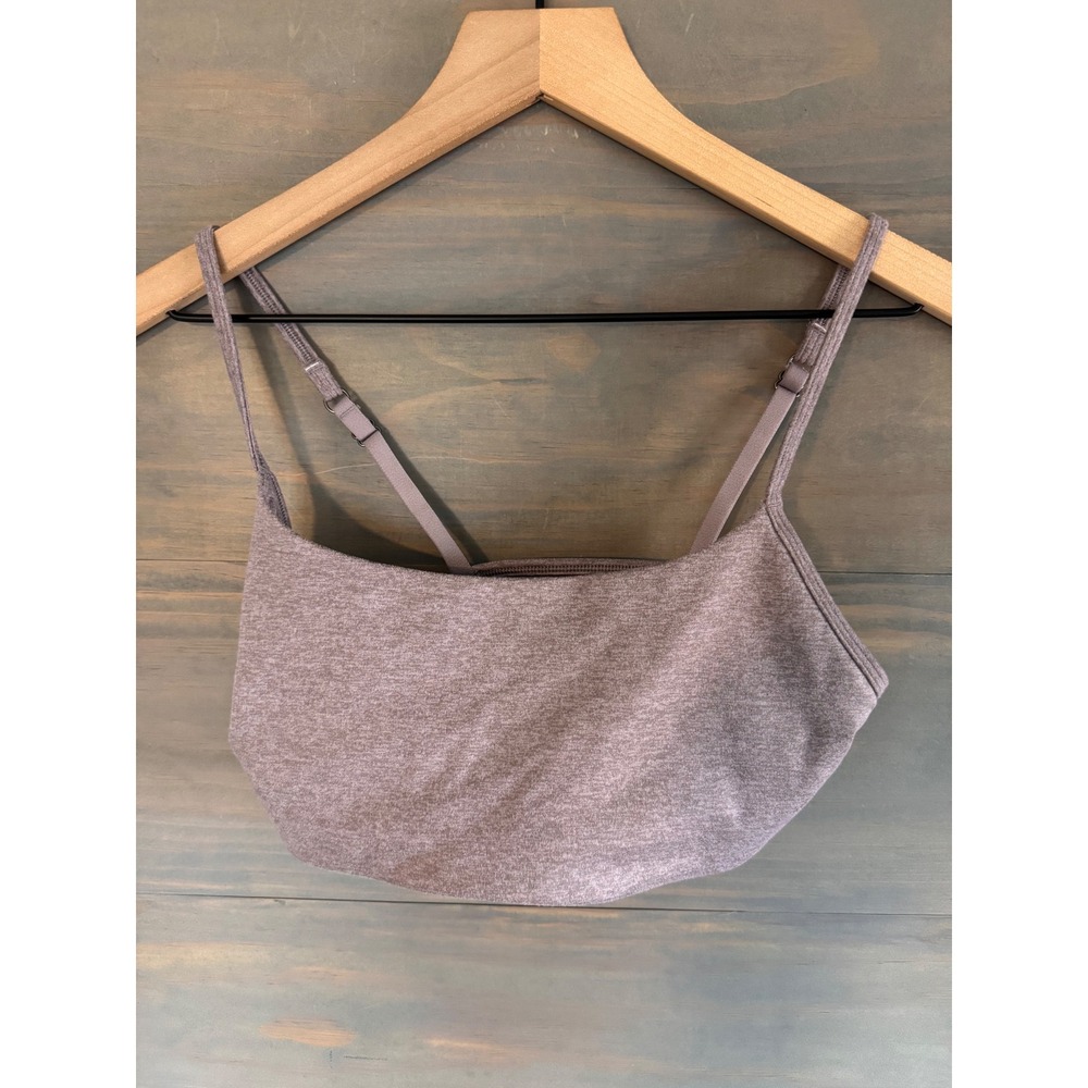 Vuori Halo Essential Bra VW1110 Heathered Purple Mauve Small Yoga Sports Bra